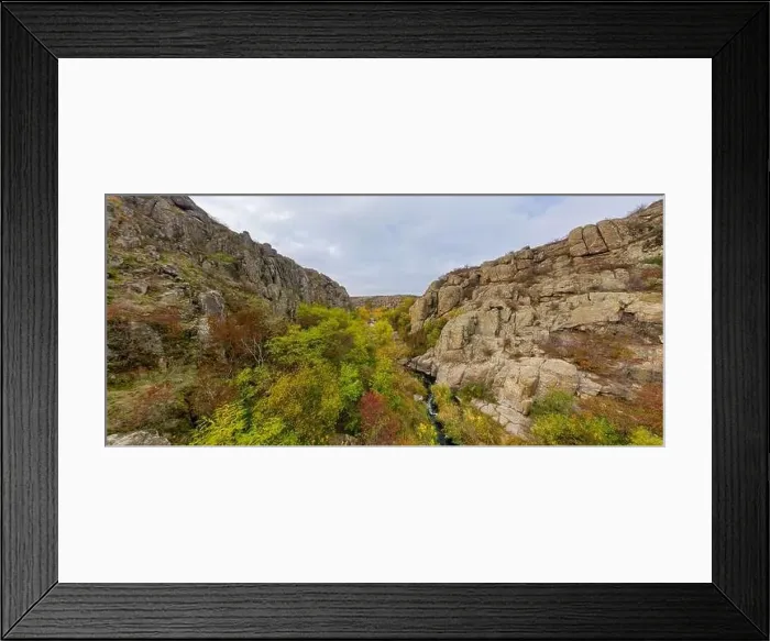 Framed Print : A stream flows in the Aktovsky Canyon Framed Print : A stream flows in the Aktovsky Canyon
