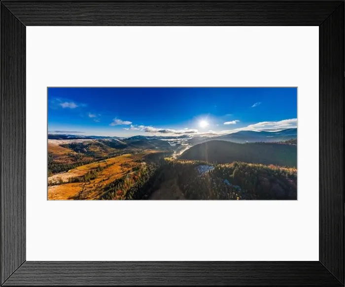 Framed Print : Picturesque mountain landscapes of autumn with snow near the village of Dzembronya in Ukraine Carpathians mountains Framed Print : Picturesque mountain landscapes of autumn with snow near the village of Dzembronya in Ukraine Carpathians mountains