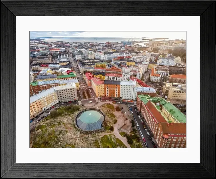 Framed Print : Aerial view of Helsinki. Finland Framed Print : Aerial view of Helsinki. Finland