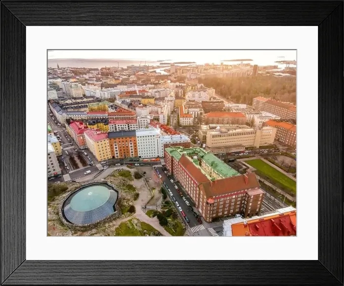 Framed Print : Aerial view of Helsinki. Finland Framed Print : Aerial view of Helsinki. Finland