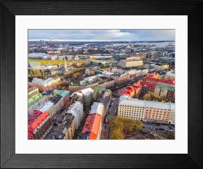 Framed Print : Aerial view of Helsinki. Finland Framed Print : Aerial view of Helsinki. Finland