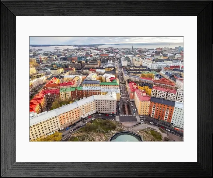 Framed Print : Aerial view of Helsinki. Finland Framed Print : Aerial view of Helsinki. Finland