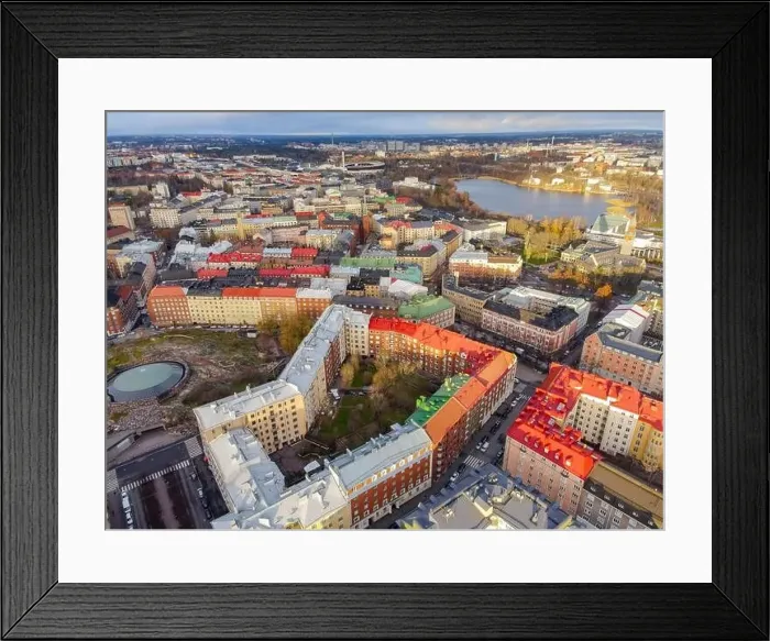 Framed Print : Aerial view of Helsinki. Finland Framed Print : Aerial view of Helsinki. Finland