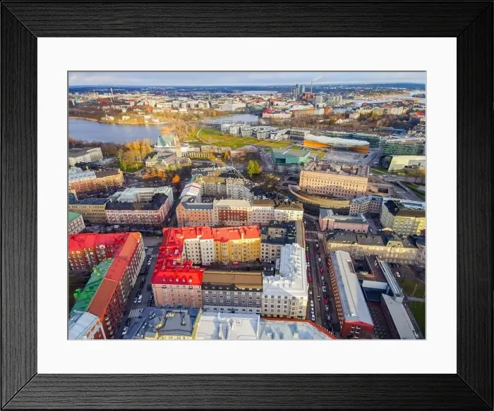 Framed Print : Aerial view of Helsinki. Finland Framed Print : Aerial view of Helsinki. Finland