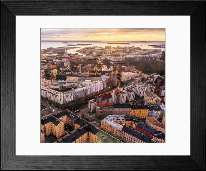 Framed Print : Aerial view of Helsinki. Finland Framed Print : Aerial view of Helsinki. Finland