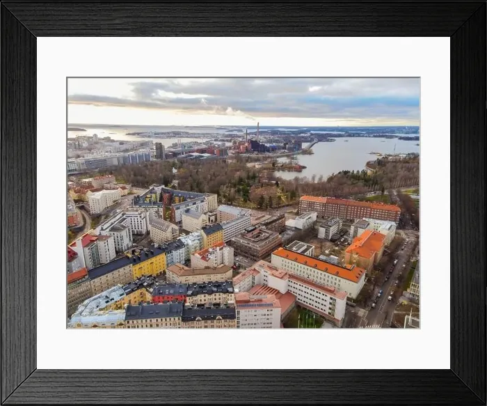 Framed Print : Aerial view of Helsinki. Finland Framed Print : Aerial view of Helsinki. Finland