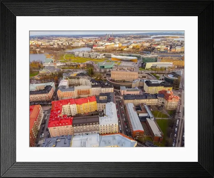 Framed Print : Aerial view of Helsinki. Finland Framed Print : Aerial view of Helsinki. Finland