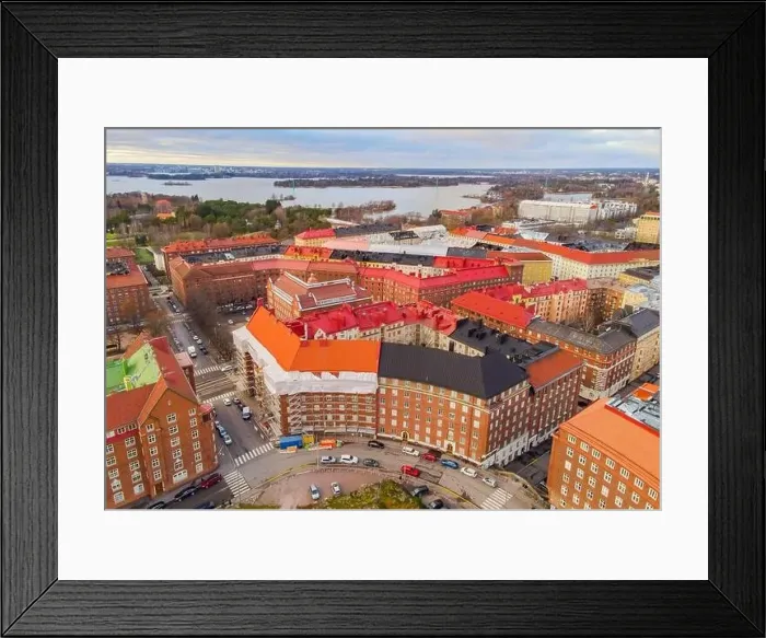 Framed Print : Aerial view of Helsinki. Finland Framed Print : Aerial view of Helsinki. Finland