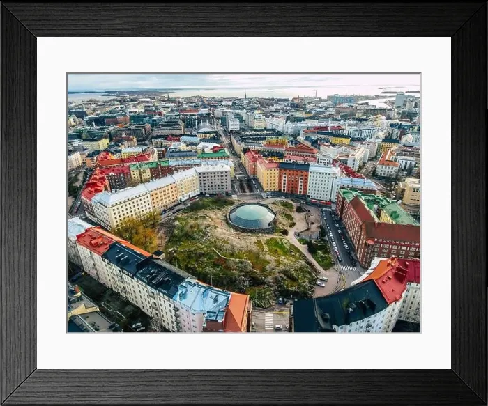 Framed Print : Aerial view of Helsinki. Finland Framed Print : Aerial view of Helsinki. Finland