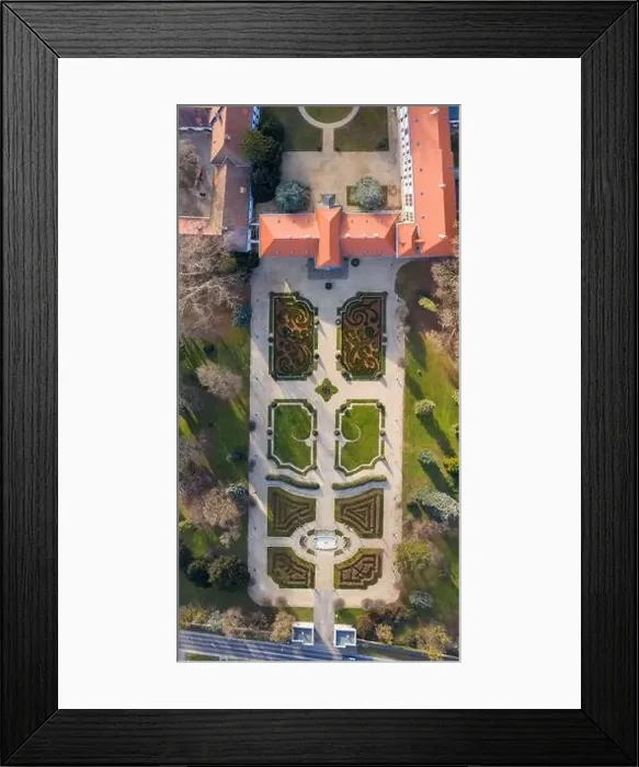 Framed Print : Aerial photo of Szechenyi Castle at Nagycenk, Hungary Framed Print : Aerial photo of Szechenyi Castle at Nagycenk, Hungary