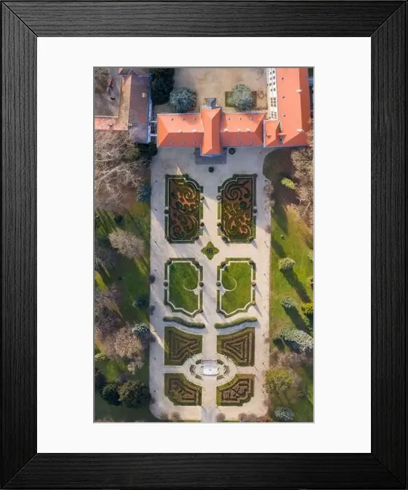Framed Print : Aerial photo of Szechenyi Castle at Nagycenk, Hungary Framed Print : Aerial photo of Szechenyi Castle at Nagycenk, Hungary