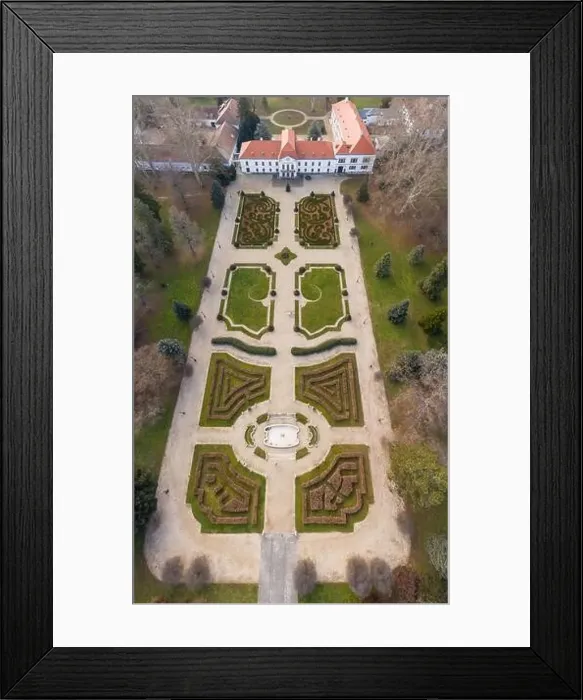 Framed Print : Aerial photo of Szechenyi Castle at Nagycenk, Hungary Framed Print : Aerial photo of Szechenyi Castle at Nagycenk, Hungary