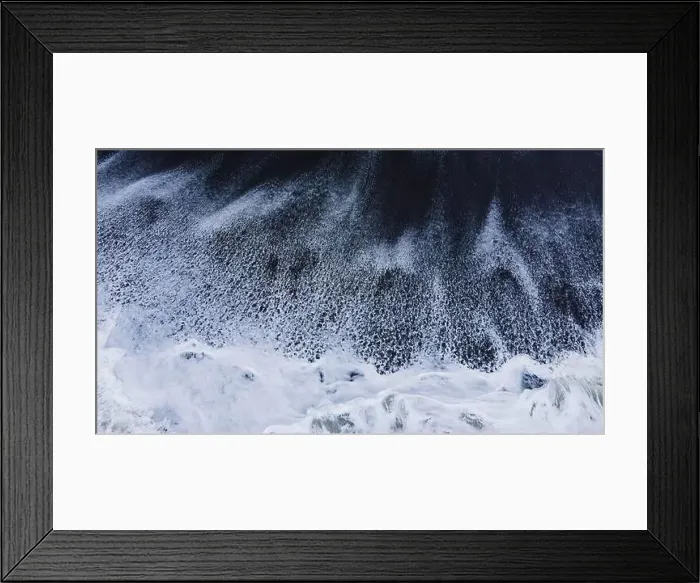 Framed Print : Beautiful scenic aerial landscape of splashing ocean waves with foam bubbles. High quality photo Framed Print : Beautiful scenic aerial landscape of splashing ocean waves with foam bubbles. High quality photo