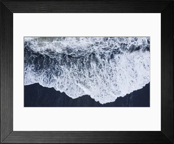 Framed Print : Beautiful scenic aerial landscape of splashing ocean waves with foam bubbles. High quality photo Framed Print : Beautiful scenic aerial landscape of splashing ocean waves with foam bubbles. High quality photo