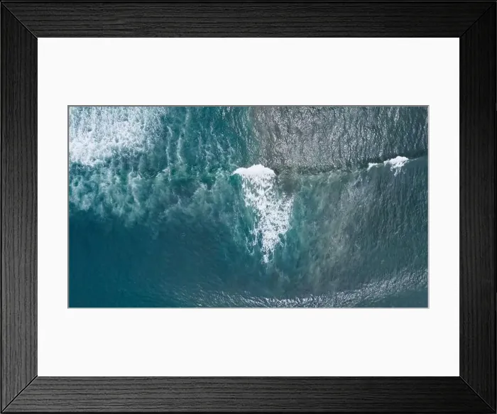 Framed Print : Beautiful scenic aerial landscape of splashing ocean waves with foam bubbles. High quality photo Framed Print : Beautiful scenic aerial landscape of splashing ocean waves with foam bubbles. High quality photo