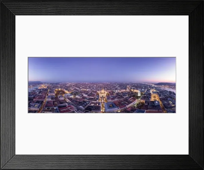 Framed Print : Panoramic view of Budapest Hungary at night Framed Print : Panoramic view of Budapest Hungary at night