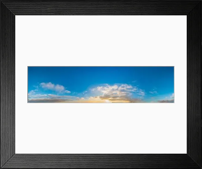 Framed Print : Sky panorama with Stratocumulus vesperalis clouds in Seamless spherical equirectangular format with complete zenith for Framed Print : Sky panorama with Stratocumulus vesperalis clouds in Seamless spherical equirectangular format with complete zenith for