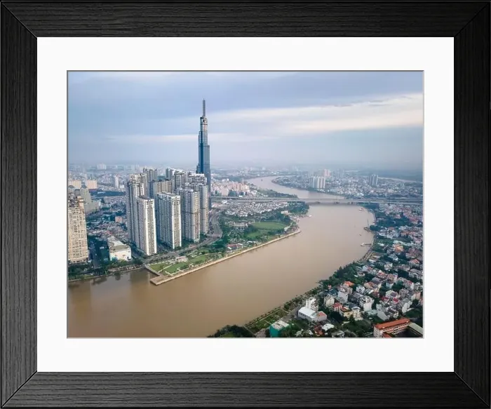 Framed Print : Ho Chi Minh City, Vietnam - October 27 Framed Print : Ho Chi Minh City, Vietnam - October 27
