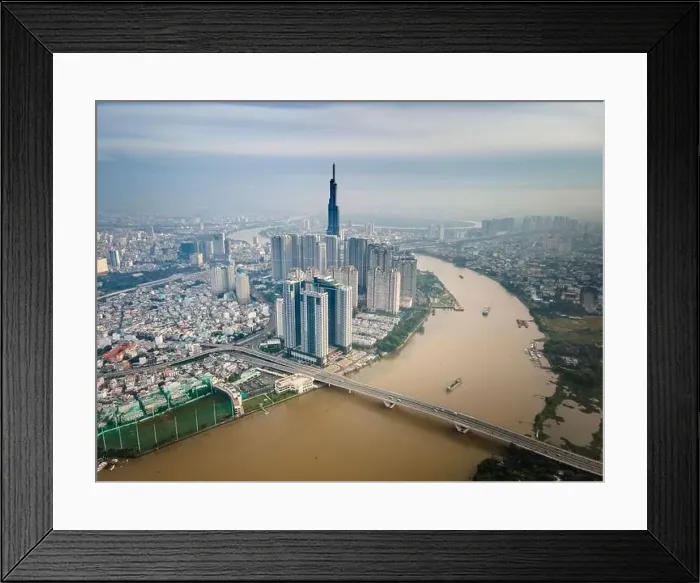 Framed Print : Ho Chi Minh City, Vietnam - October 27 Framed Print : Ho Chi Minh City, Vietnam - October 27