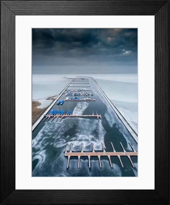 Framed Print : Aerial photo of Sailing boats in Lake Balaton, at Balatonfured Framed Print : Aerial photo of Sailing boats in Lake Balaton, at Balatonfured