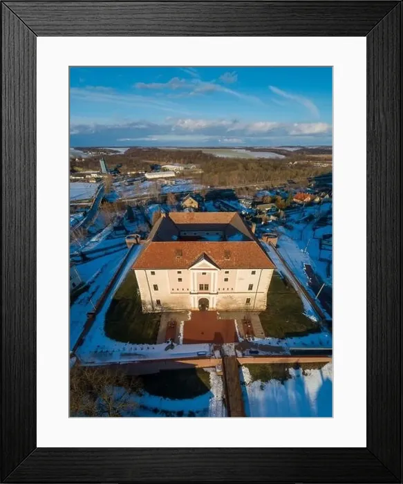 Framed Print : Aerial photo of Castle in Ozora, called Ozorai Pipo vara Framed Print : Aerial photo of Castle in Ozora, called Ozorai Pipo vara
