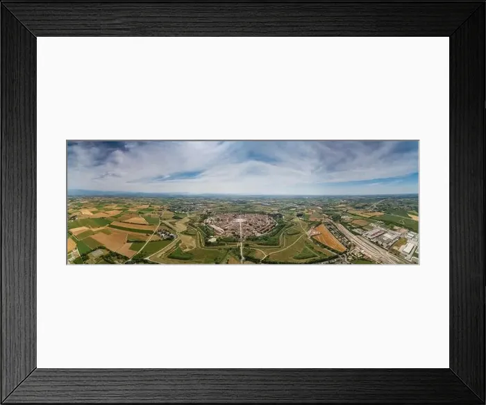 Framed Print : Palmanova city panoramic aerial view. Friuli Venezia Giulia, Italy Framed Print : Palmanova city panoramic aerial view. Friuli Venezia Giulia, Italy