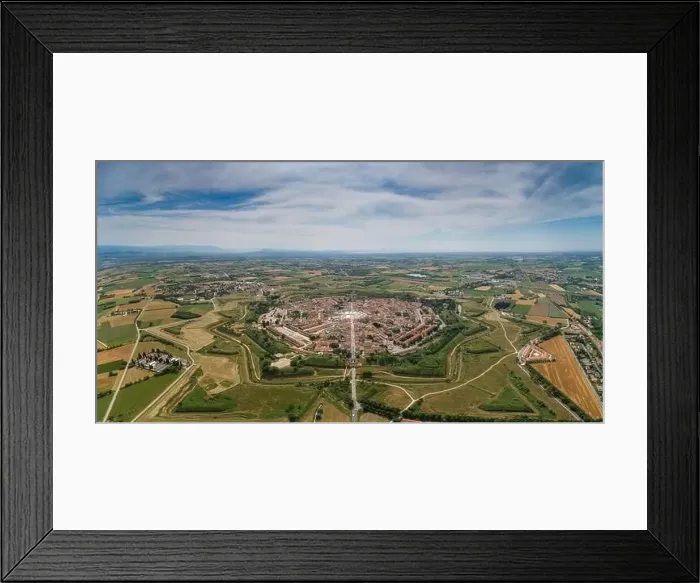 Framed Print : Palmanova city panoramic aerial view. Friuli Venezia Giulia, Italy Framed Print : Palmanova city panoramic aerial view. Friuli Venezia Giulia, Italy