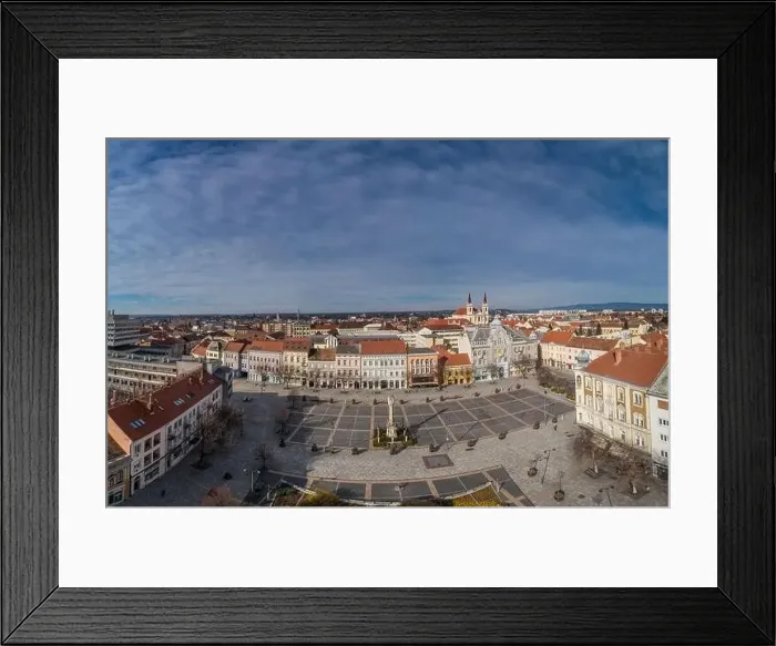 Framed Print : Aerial photo, Main Square of Szombathely Hungary Framed Print : Aerial photo, Main Square of Szombathely Hungary
