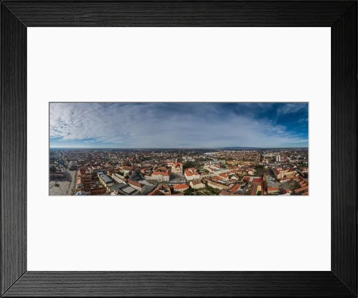Framed Print : Aerial panorama photo of Szombathely Hungary Framed Print : Aerial panorama photo of Szombathely Hungary