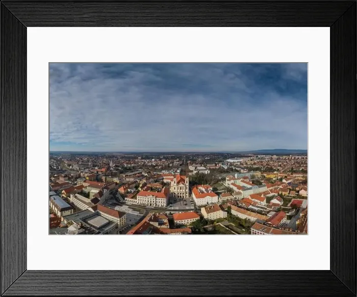Framed Print : Aerial panorama photo of Szombathely Hungary Framed Print : Aerial panorama photo of Szombathely Hungary