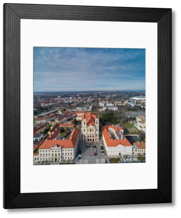 Framed Print : The Our Lady of the Visitation Cathedral located in the ancient forum of the Roman city of Savaria Framed Print : The Our Lady of the Visitation Cathedral located in the ancient forum of the Roman city of Savaria