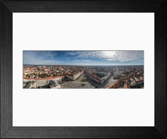 Framed Print : Aerial photo, Main Square of Szombathely Hungary Framed Print : Aerial photo, Main Square of Szombathely Hungary
