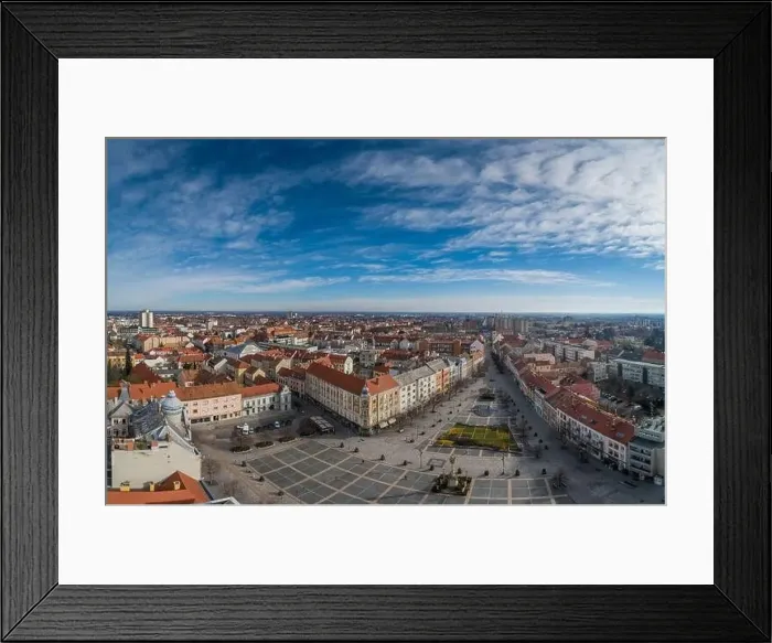 Framed Print : Aerial photo, Main Square of Szombathely Hungary Framed Print : Aerial photo, Main Square of Szombathely Hungary