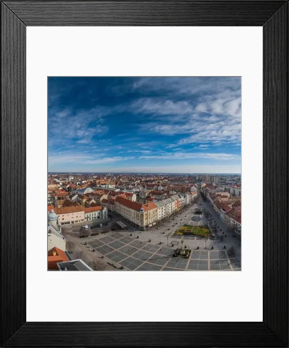 Framed Print : Aerial photo, Main Square of Szombathely Hungary Framed Print : Aerial photo, Main Square of Szombathely Hungary