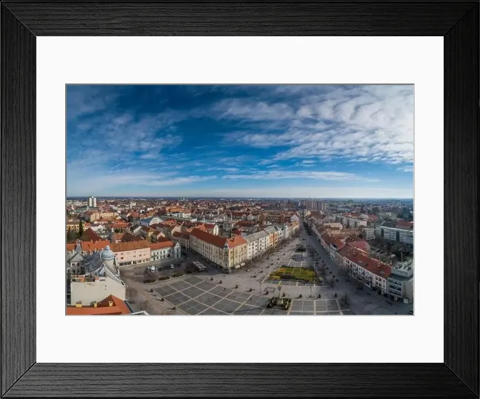 Framed Print : Aerial photo, Main Square of Szombathely Hungary Framed Print : Aerial photo, Main Square of Szombathely Hungary