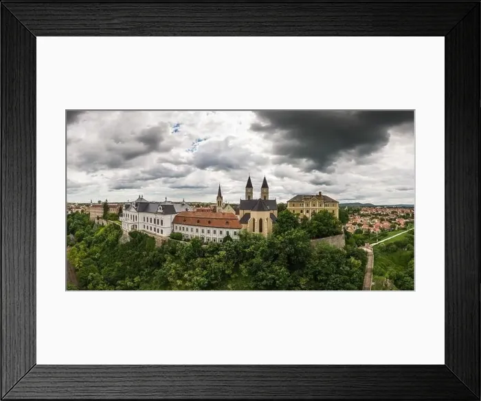 Framed Print : Castle of Veszprem with cloudy sky Framed Print : Castle of Veszprem with cloudy sky