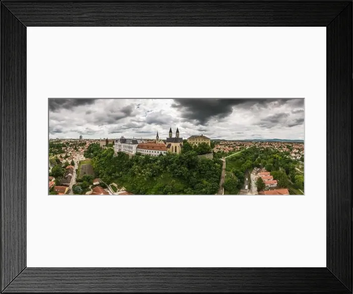 Framed Print : Castle of Veszprem with cloudy sky Framed Print : Castle of Veszprem with cloudy sky