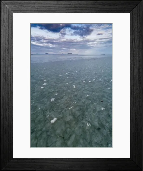 Framed Print : view with Lake Balaton at winter from Balatonbereny Framed Print : view with Lake Balaton at winter from Balatonbereny