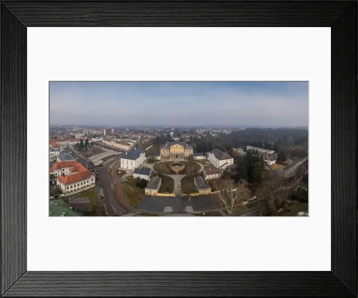 Framed Print : Aerial photo of Batthyany castle, Kormend Framed Print : Aerial photo of Batthyany castle, Kormend