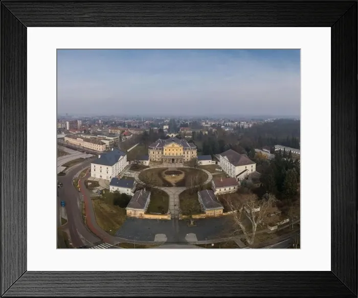 Framed Print : Aerial photo of Batthyany castle, Kormend Framed Print : Aerial photo of Batthyany castle, Kormend