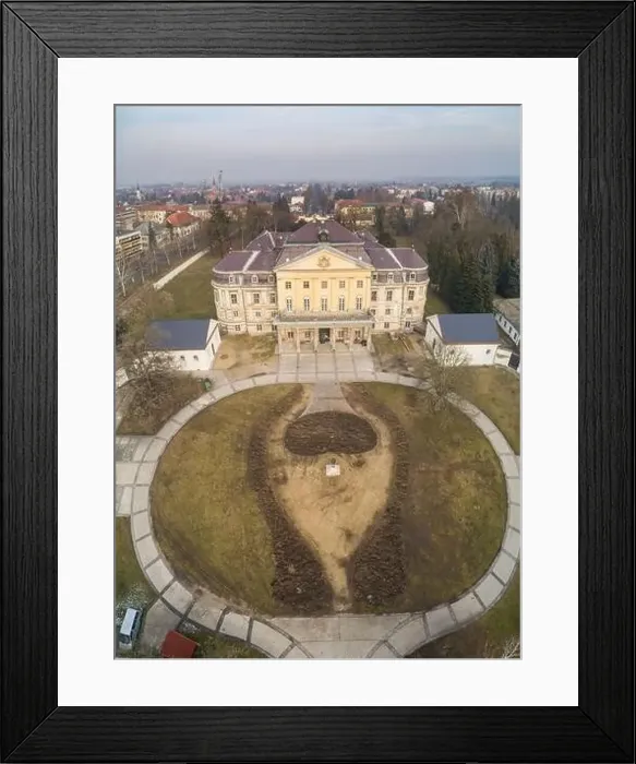 Framed Print : Aerial photo of Batthyany castle, Kormend Framed Print : Aerial photo of Batthyany castle, Kormend