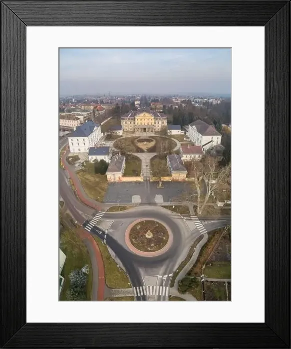Framed Print : Aerial photo of Batthyany castle, Kormend Framed Print : Aerial photo of Batthyany castle, Kormend