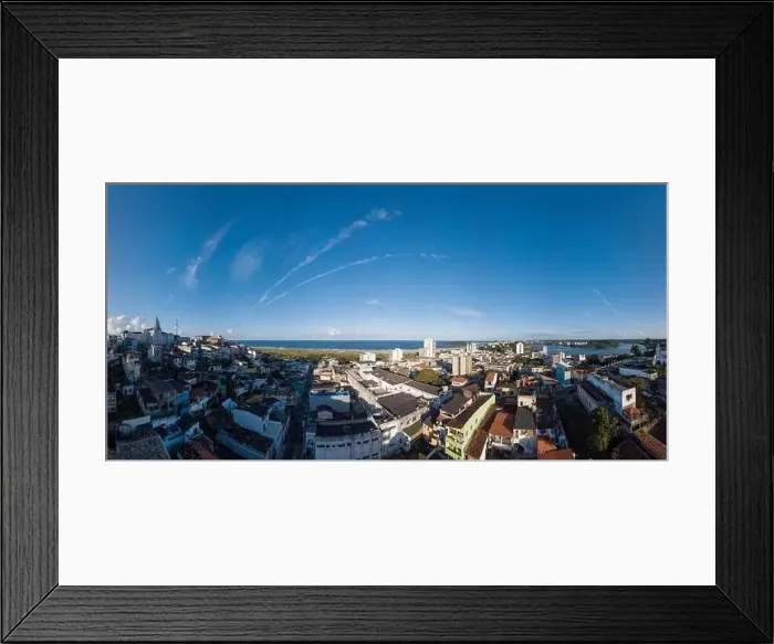 Framed Print : Panoramic aerial view of the city of Ilhéus Bahia Brazil Framed Print : Panoramic aerial view of the city of Ilhéus Bahia Brazil