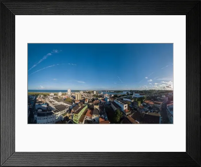 Framed Print : Panoramic aerial view of the city of Ilhéus Bahia Brazil Framed Print : Panoramic aerial view of the city of Ilhéus Bahia Brazil