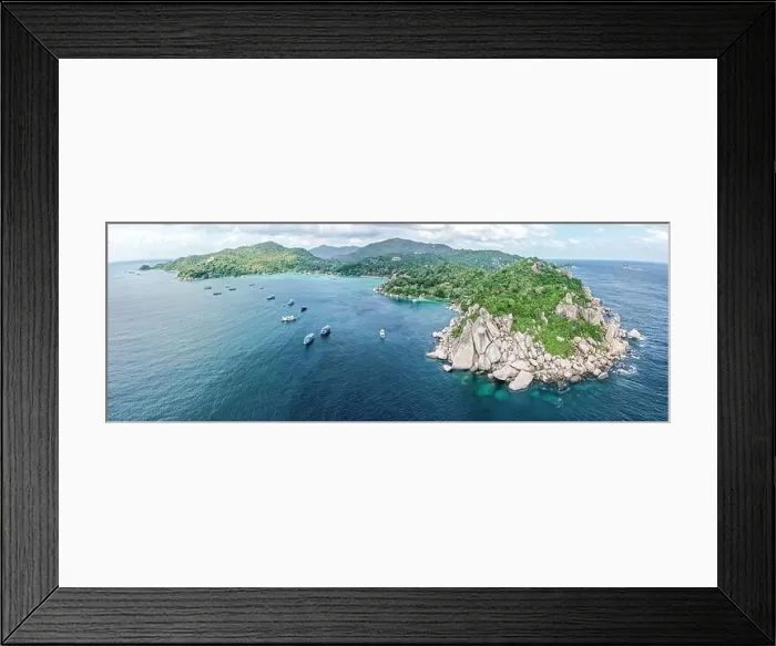 Framed Print : Aerial view of Koh Tao, Samui Province, Thailand, South east Asia Framed Print : Aerial view of Koh Tao, Samui Province, Thailand, South east Asia