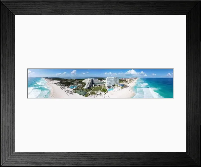 Framed Print : Cancun beach and Iberostar Selection Cancun Resort Framed Print : Cancun beach and Iberostar Selection Cancun Resort