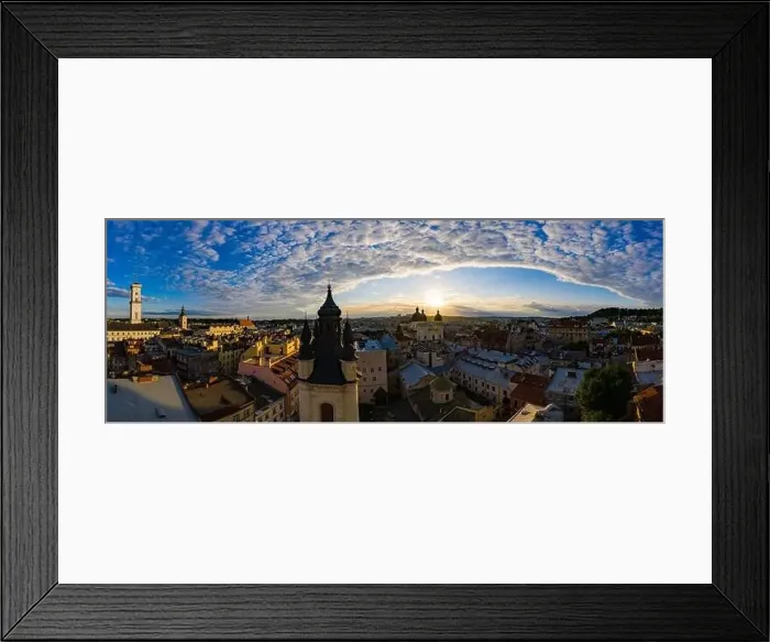 Framed Print : Lviv, Ukraine - April 17, 2020: View on Armenian Cathedral of the Assumption of Mary from drone Framed Print : Lviv, Ukraine - April 17, 2020: View on Armenian Cathedral of the Assumption of Mary from drone