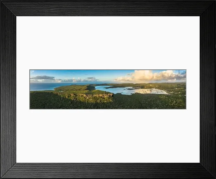 Framed Print : Aerial view above scenery of Curacao, Caribbean with ocean, coast, hills, lake Framed Print : Aerial view above scenery of Curacao, Caribbean with ocean, coast, hills, lake