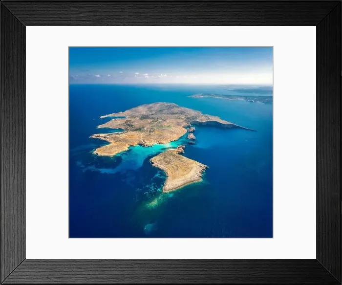 Framed Print : Comino Island, Malta, taken in November 2020, post processed using exposure bracketing Framed Print : Comino Island, Malta, taken in November 2020, post processed using exposure bracketing