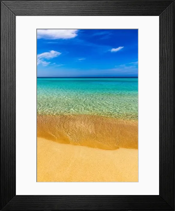Framed Print : Beautiful turquoise beach Falasarna (Falassarna) in Crete Framed Print : Beautiful turquoise beach Falasarna (Falassarna) in Crete
